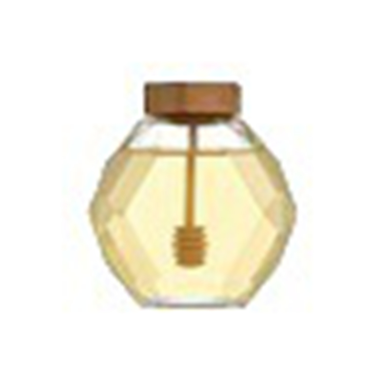 玻璃蜂蜜瓶1Hexagonal glass honey bottle (71)
