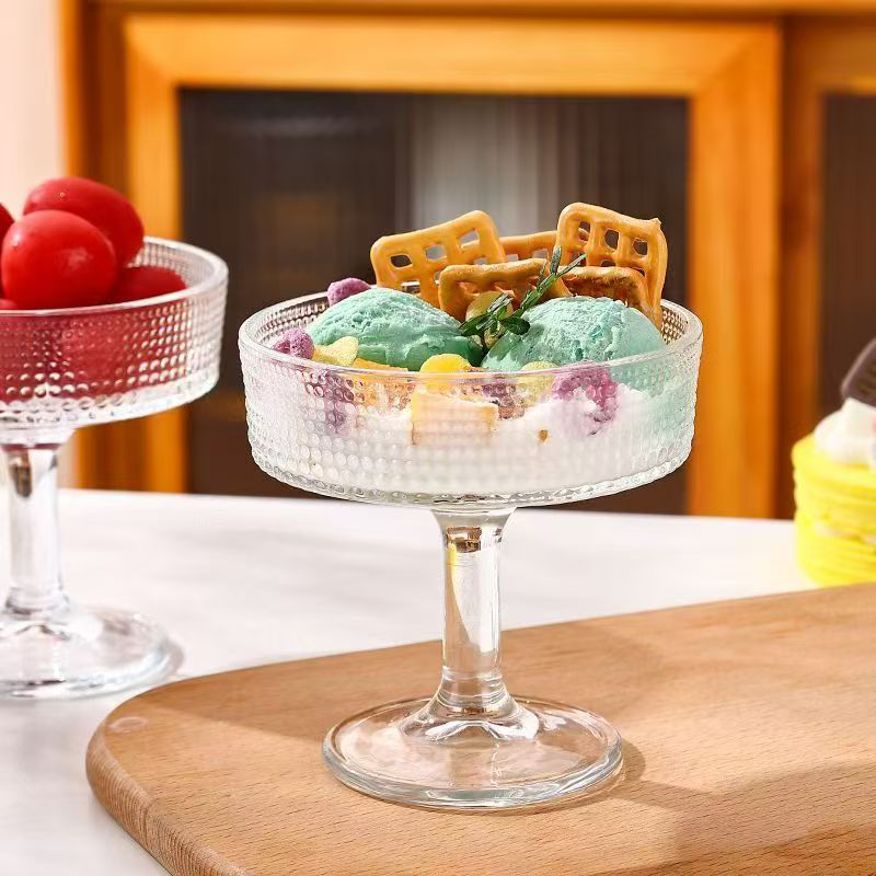 Glass dessert glasses 8