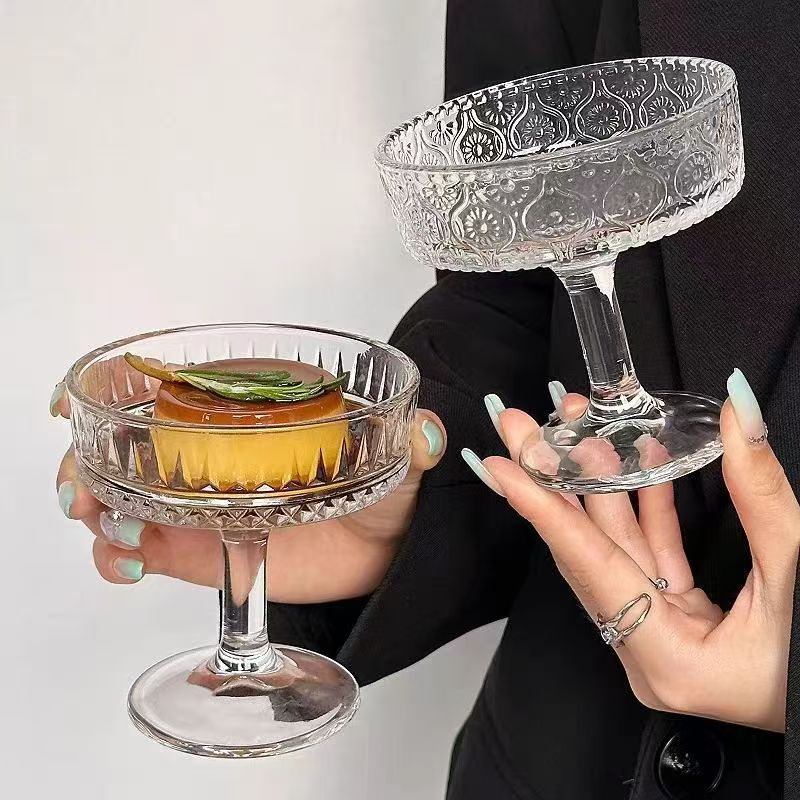 Glass dessert glasses 1