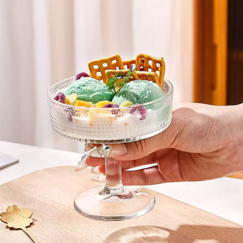 Glass dessert glasses 4