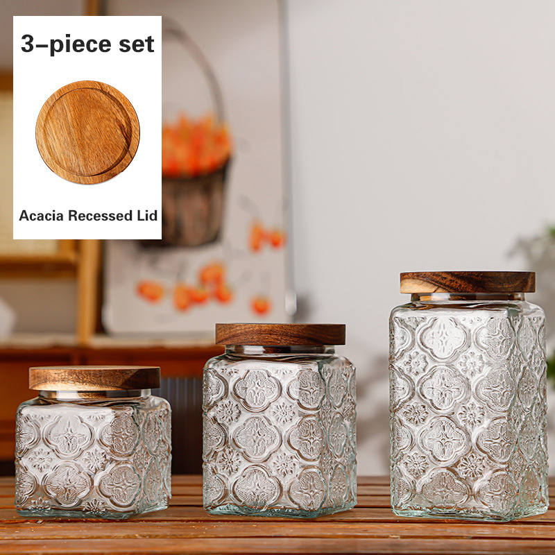 复古青梅 Nordic style glass jar (1)