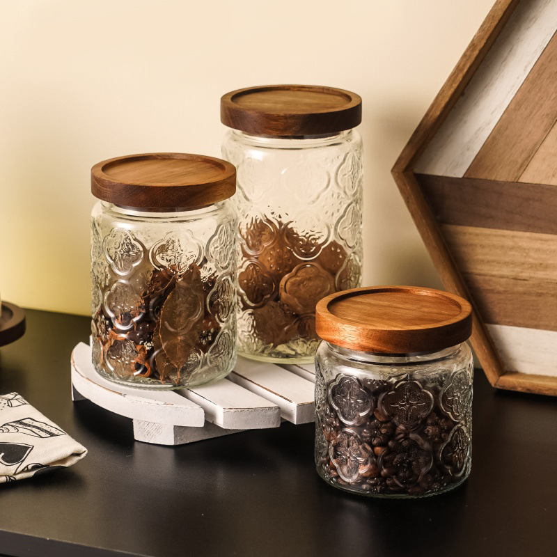 复古青梅 Nordic style glass jar (2)