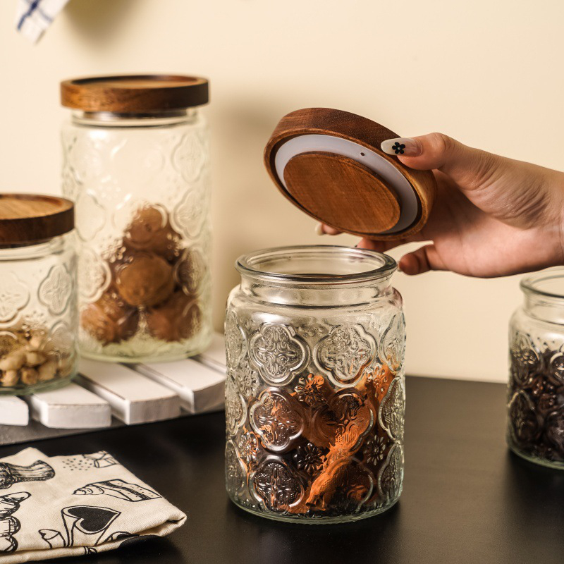 复古青梅 Nordic style glass jar (4)