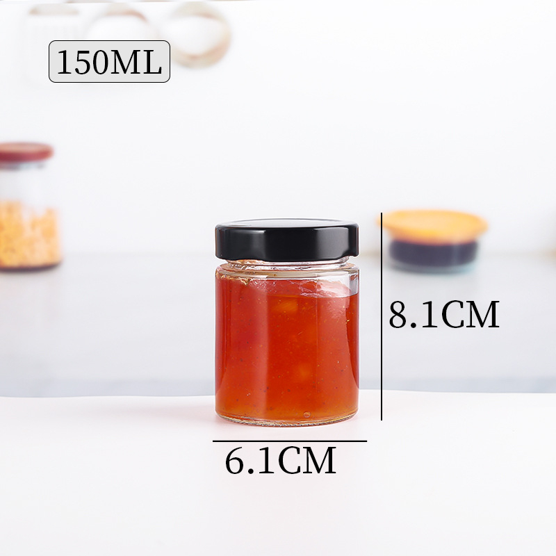 高盖玻璃瓶 Glass food canning jar (2)