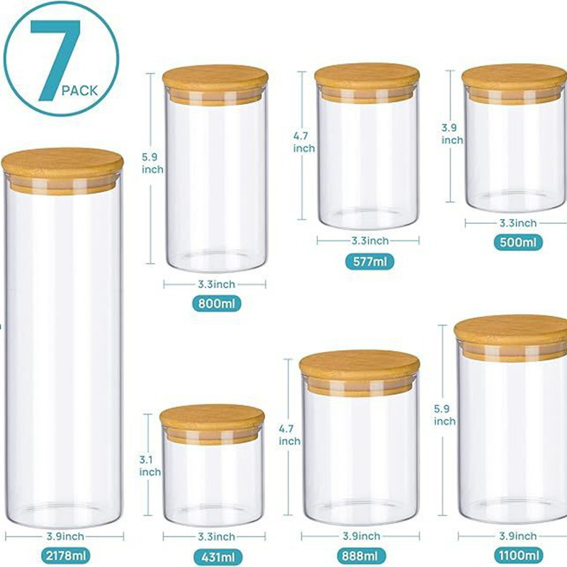 高硼硅玻璃罐密封储物罐 High borosilicate glass jars sealed storage jars (3)