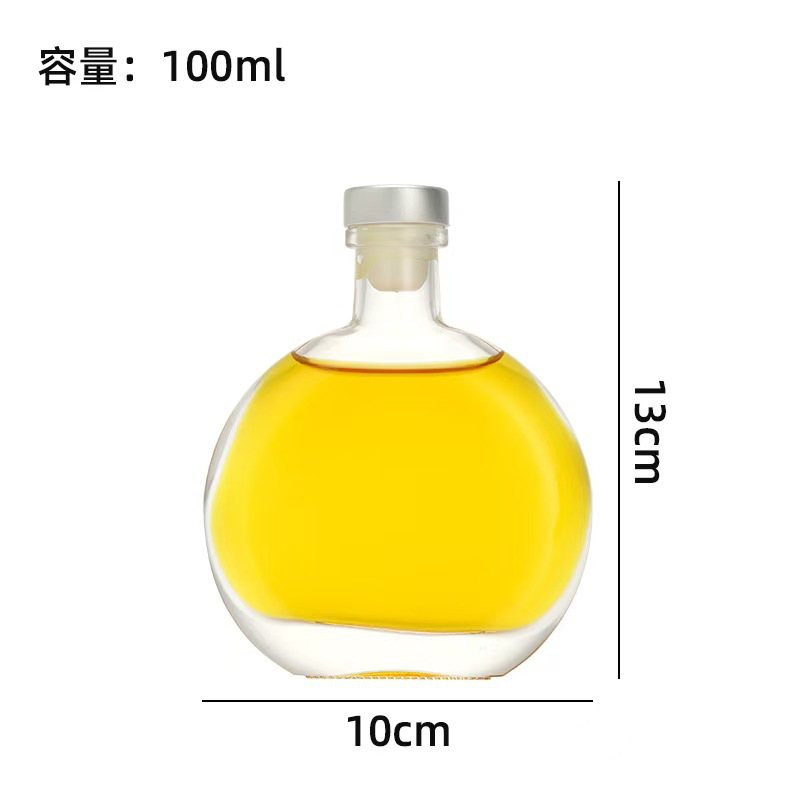 果酒玻璃空瓶 Oblate wine bottle (11)