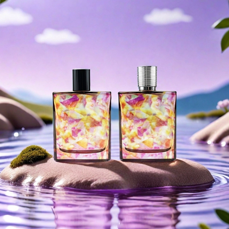 花色多彩香水瓶 Square floating flower perfume bottle (3)