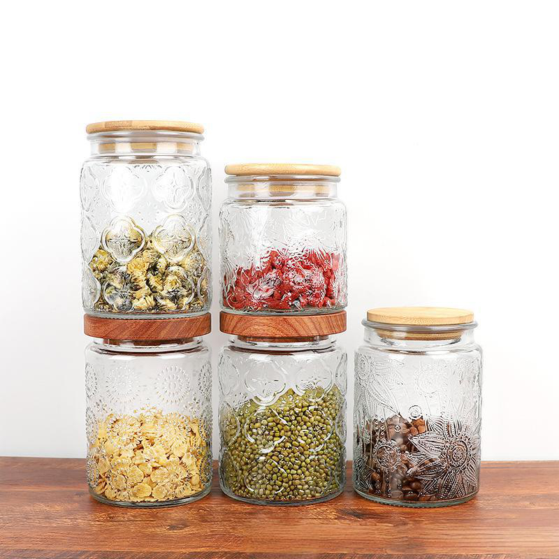 汇金 Large capacity vintage airtight glass jar (2)