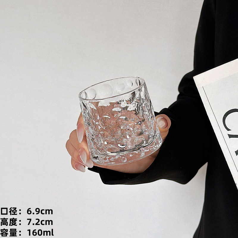 咖啡杯冷萃杯饮品杯1 Hammered whiskey glass (2)