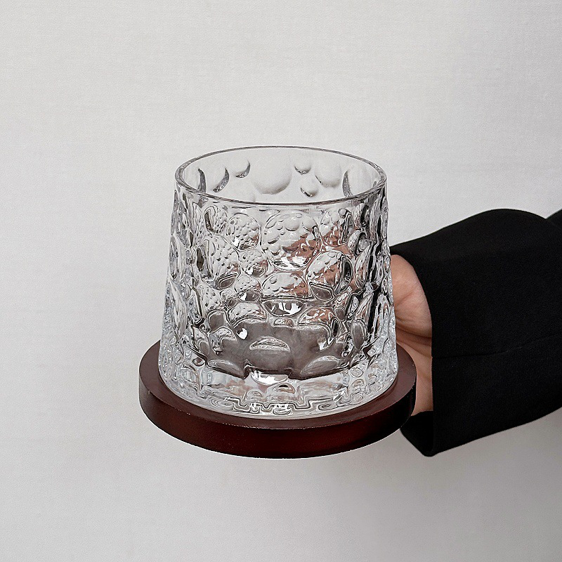 咖啡杯冷萃杯饮品杯1 Hammered whiskey glass (4)