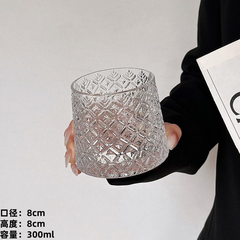 咖啡杯冷萃杯饮品杯1 Hammered whiskey glass (14)