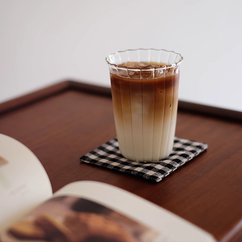 宽口杯1 Clear glass water cup (1)