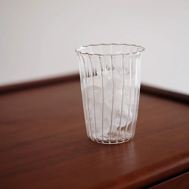 宽口杯1 Clear glass water cup (3)
