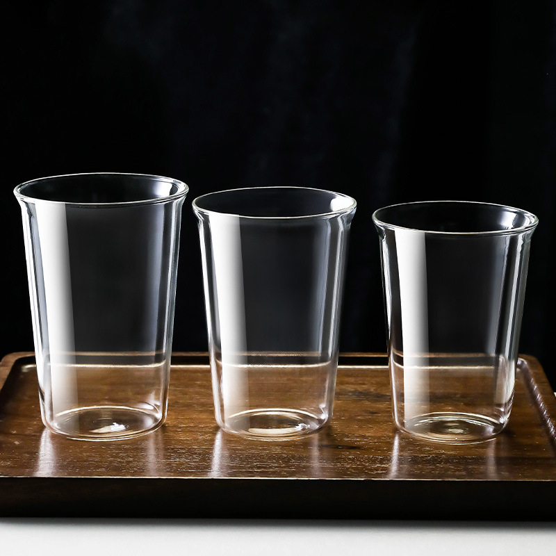 宽口杯1 Clear glass water cup (4)