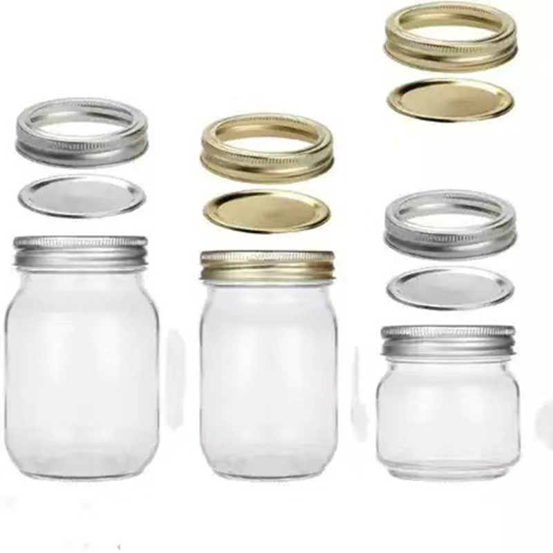 梅森玻璃瓶1 Square round Mason jar (6)