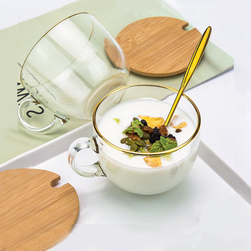 南瓜造型透明玻璃咖啡杯 Pumpkin-shaped clear glass coffee cup (1)