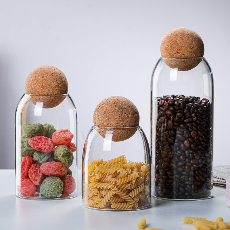 球形软木塞密封罐1 Spherical cork sealed jar (1)