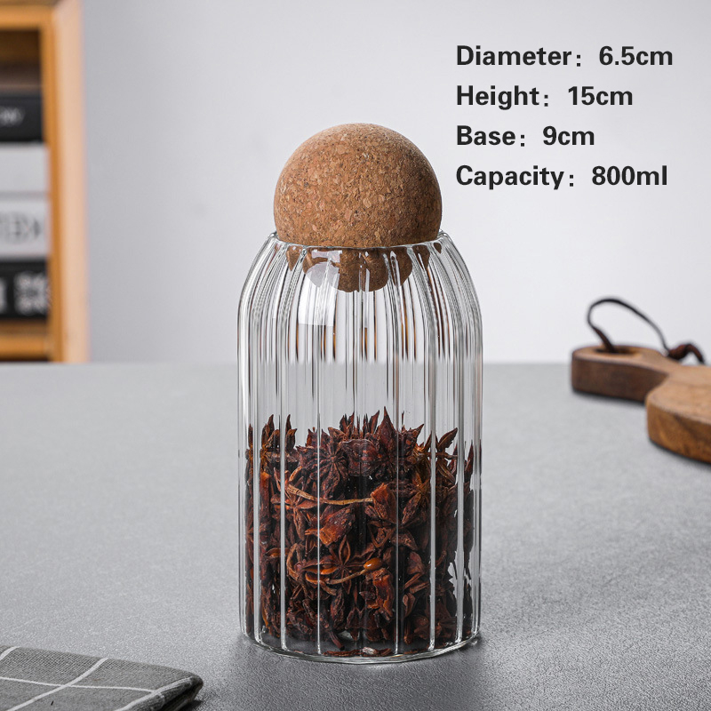 软木条纹储物罐1 Cork Stripe Storage Jar (5)