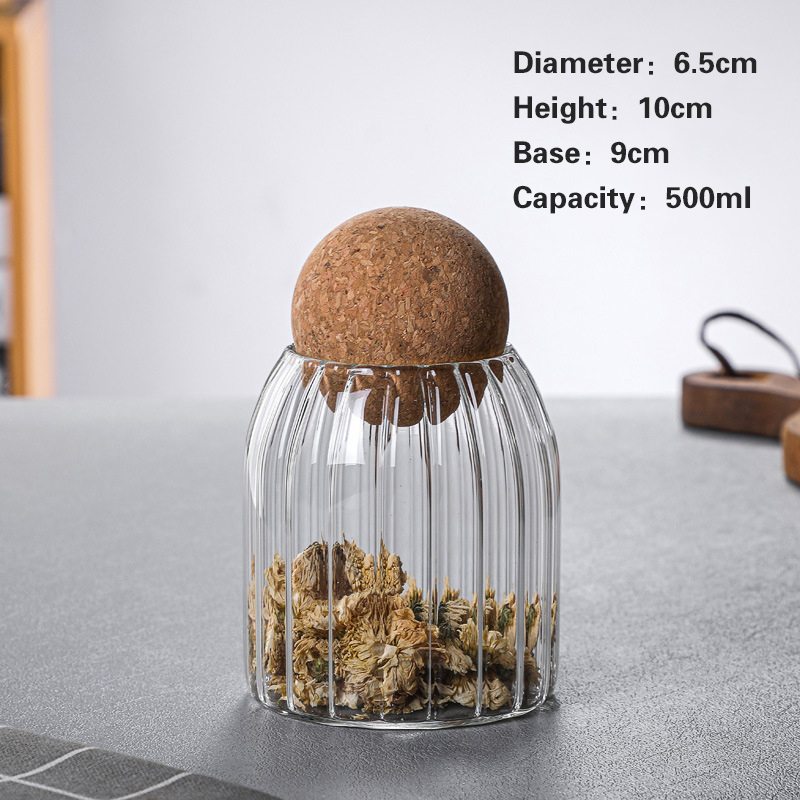 软木条纹储物罐1 Cork Stripe Storage Jar (6)