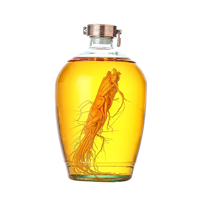 椭圆形酒坛1 Oval glass wine jar (2)