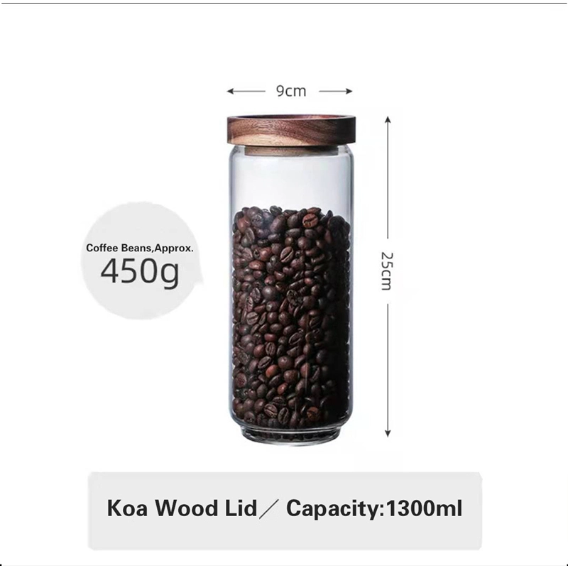 相思木高硼硅玻璃储物罐 Acacia glass storage jar (2)