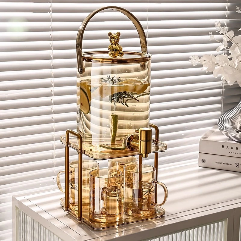 小熊果汁缸套装1 Bear Glass Cold Water Kettle with Faucet (5)