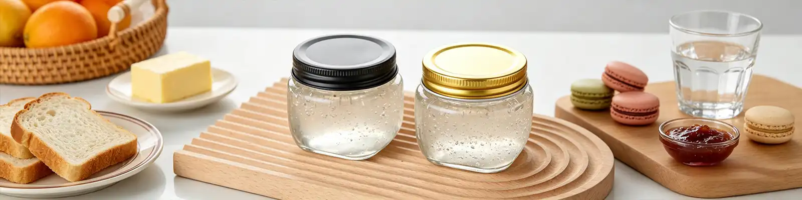 bird's nest glass jar
