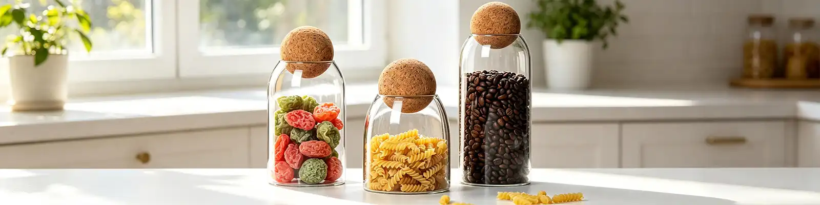 Spherical cork sealed jar Spherical cork sealed jar