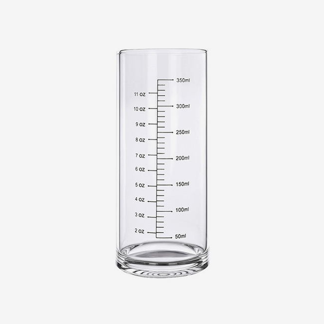 Graduated drinking glass