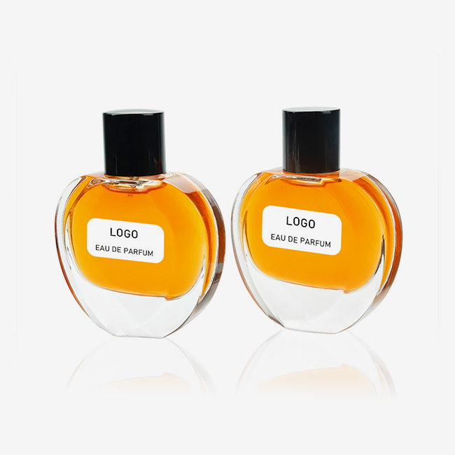 Oblate perfume bottle