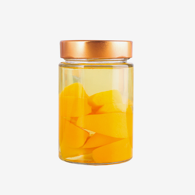 Glass food canning jar